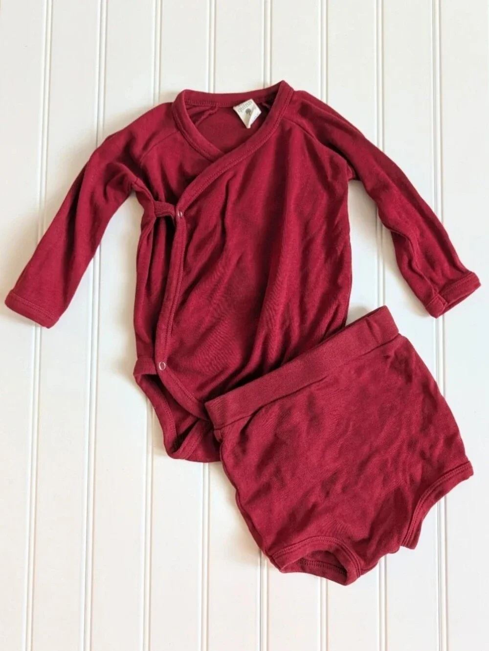 Kate Quinn Organic Red Wine cotton long sleeve bodysuit outfit Fall Neutral